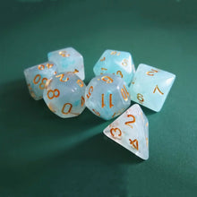 Load image into Gallery viewer, 7pcs/set 17 Colors Multifaceted Dice d&d d4 d6 d8 d10 d% d12 d20 Polyhedral TRPG Games Dice Set Board Game entertainment Dice