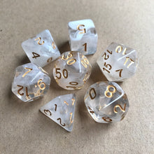 Load image into Gallery viewer, 7pcs/set 17 Colors Multifaceted Dice d&d d4 d6 d8 d10 d% d12 d20 Polyhedral TRPG Games Dice Set Board Game entertainment Dice