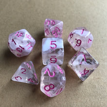 Load image into Gallery viewer, 7pcs/set 17 Colors Multifaceted Dice d&d d4 d6 d8 d10 d% d12 d20 Polyhedral TRPG Games Dice Set Board Game entertainment Dice