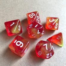 Load image into Gallery viewer, 7pcs/set 17 Colors Multifaceted Dice d&d d4 d6 d8 d10 d% d12 d20 Polyhedral TRPG Games Dice Set Board Game entertainment Dice