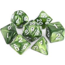 Laden Sie das Bild in den Galerie-Viewer, 7pcs/set DnD Polyhedral Dice Set for Tabletop Games RPG MTG D4 D6 D8 D10 D% D12 D20 13 Colors for Choose