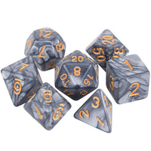 Laden Sie das Bild in den Galerie-Viewer, 7pcs/set DnD Polyhedral Dice Set for Tabletop Games RPG MTG D4 D6 D8 D10 D% D12 D20 13 Colors for Choose