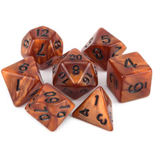 Laden Sie das Bild in den Galerie-Viewer, 7pcs/set DnD Polyhedral Dice Set for Tabletop Games RPG MTG D4 D6 D8 D10 D% D12 D20 13 Colors for Choose