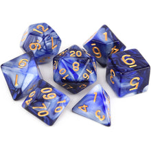 Laden Sie das Bild in den Galerie-Viewer, 7pcs/set DnD Polyhedral Dice Set for Tabletop Games RPG MTG D4 D6 D8 D10 D% D12 D20 13 Colors for Choose