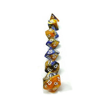 Laden Sie das Bild in den Galerie-Viewer, 7pcs/set Polyhedral DND Dice for DND RPG Board Games Mixed Color Dice D4-D20 Dice Gambling Entertainment Board Games Accessories