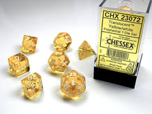 Load image into Gallery viewer, Translucent Polyhedral 7-Die Set
