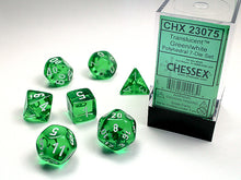 Load image into Gallery viewer, Translucent Polyhedral 7-Die Set
