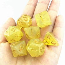 Load image into Gallery viewer, 7pcs/set 17 Colors Multifaceted Dice d&amp;d d4 d6 d8 d10 d% d12 d20 Polyhedral TRPG Games Dice Set Board Game entertainment Dice
