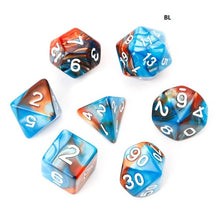 Load image into Gallery viewer, 7pcs/Set Acrylic Polyhedral Dice For TRPG Board Game Dungeons And Dragons D4-D20
