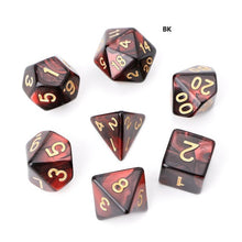 Load image into Gallery viewer, 7pcs/Set Acrylic Polyhedral Dice For TRPG Board Game Dungeons And Dragons D4-D20
