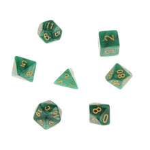Load image into Gallery viewer, 7Pcs Polyhedral Dice Double-Colors Polyhedral Game Dice for RPG Dungeons and Dragons DND RPG MTG D20 D12 D10 D8 D6 D4 Table Game
