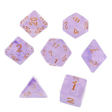 Load image into Gallery viewer, 7Pcs Polyhedral Dice Double-Colors Polyhedral Game Dice for RPG Dungeons and Dragons DND RPG MTG D20 D12 D10 D8 D6 D4 Table Game
