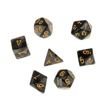 Load image into Gallery viewer, 7Pcs Polyhedral Dice Double-Colors Polyhedral Game Dice for RPG Dungeons and Dragons DND RPG MTG D20 D12 D10 D8 D6 D4 Table Game
