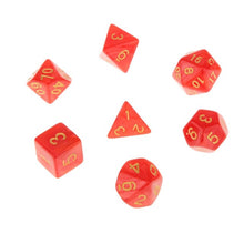 Load image into Gallery viewer, 7Pcs Polyhedral Dice Polyhedral Game Dices Set for RPG Dungeons and Dragons DND RPG MTG D20 D12 D10 D8 D6 D4 Table Board Game
