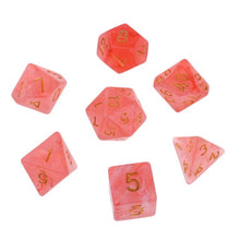 Load image into Gallery viewer, 7Pcs Polyhedral Dice Polyhedral Game Dices Set for RPG Dungeons and Dragons DND RPG MTG D20 D12 D10 D8 D6 D4 Table Board Game
