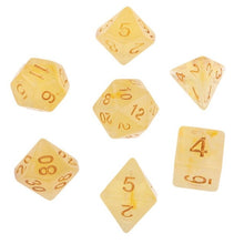 Load image into Gallery viewer, 7Pcs Polyhedral Dice Polyhedral Game Dices Set for RPG Dungeons and Dragons DND RPG MTG D20 D12 D10 D8 D6 D4 Table Board Game
