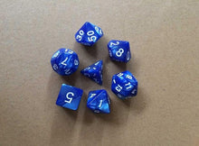 Load image into Gallery viewer, 7pcs/set 17 Colors Multifaceted Dice d&amp;d d4 d6 d8 d10 d% d12 d20 Polyhedral TRPG Games Dice Set Board Game entertainment Dice SD
