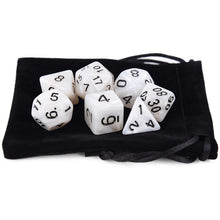 Laden Sie das Bild in den Galerie-Viewer, 7pcs/set DnD Polyhedral Dice Set for Tabletop Games RPG MTG D4 D6 D8 D10 D% D12 D20 13 Colors for Choose

