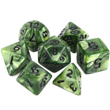 Laden Sie das Bild in den Galerie-Viewer, 7pcs/set DnD Polyhedral Dice Set for Tabletop Games RPG MTG D4 D6 D8 D10 D% D12 D20 13 Colors for Choose
