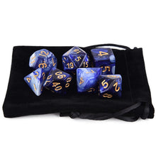 Laden Sie das Bild in den Galerie-Viewer, 7pcs/set DnD Polyhedral Dice Set for Tabletop Games RPG MTG D4 D6 D8 D10 D% D12 D20 13 Colors for Choose
